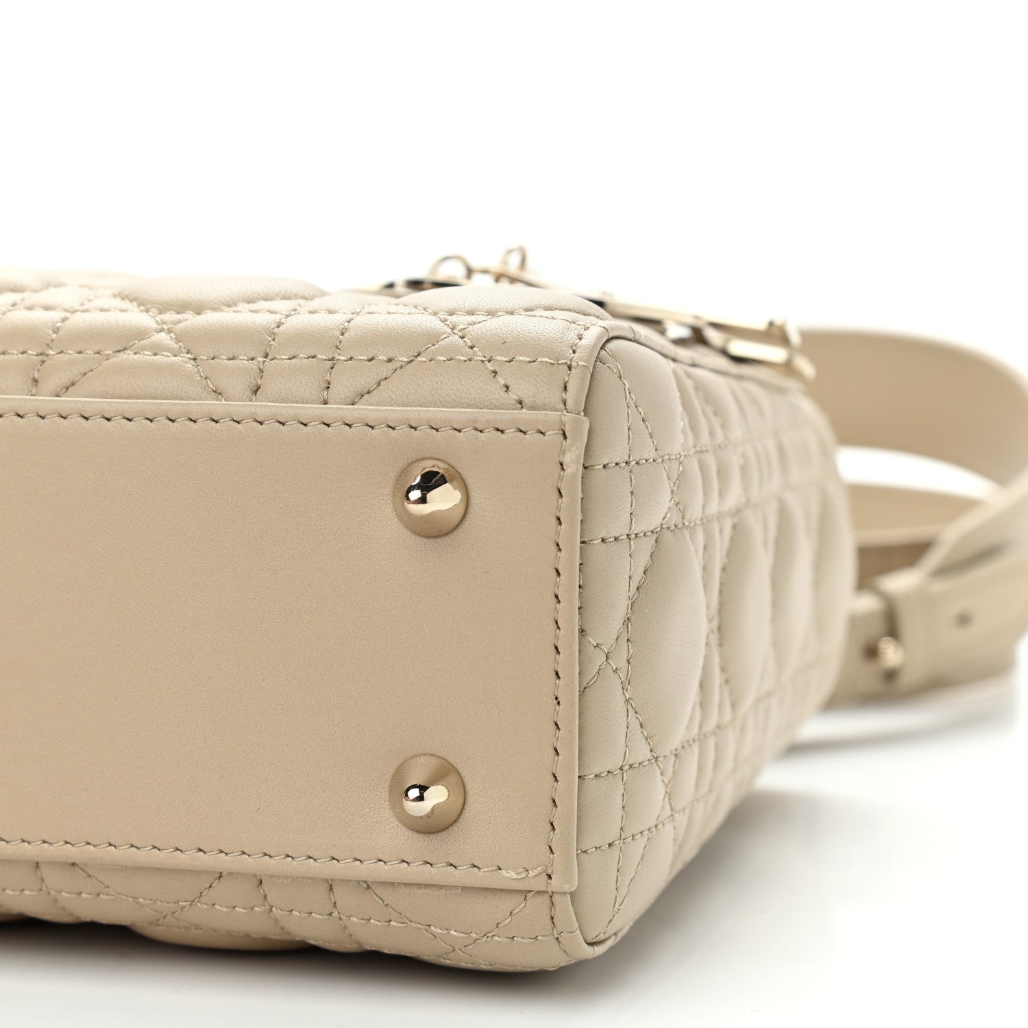 Christian Dior Lambskin Cannage Small My ABC Lady Dior Beige 10 of 10
