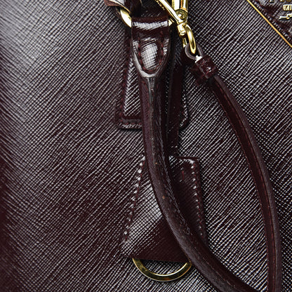 Prada Saffiano Vernice Medium Promenade Tote Granato 10 of 18