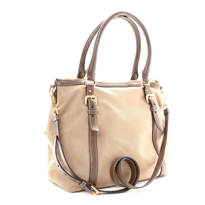 Prada Jacquard Logo Tote Corda Bruciato 2 of 9