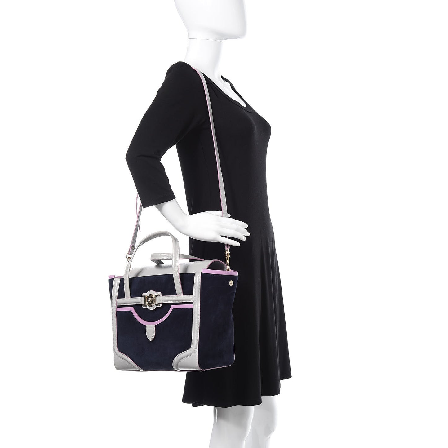 Suede Nappa Goatskin Signature Bag Multicolor