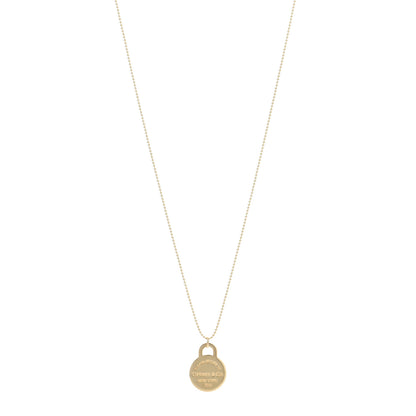 Tiffany 18K Yellow Gold Return to Tiffany Round Charm Necklace 1 of 4