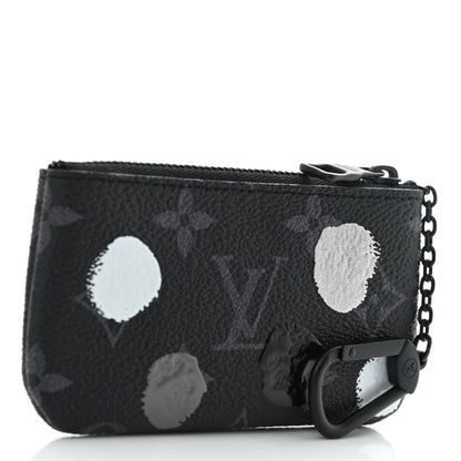 Louis Vuitton LV X YK Monogram Eclipse Key Pouch Black Silver 3 of 9