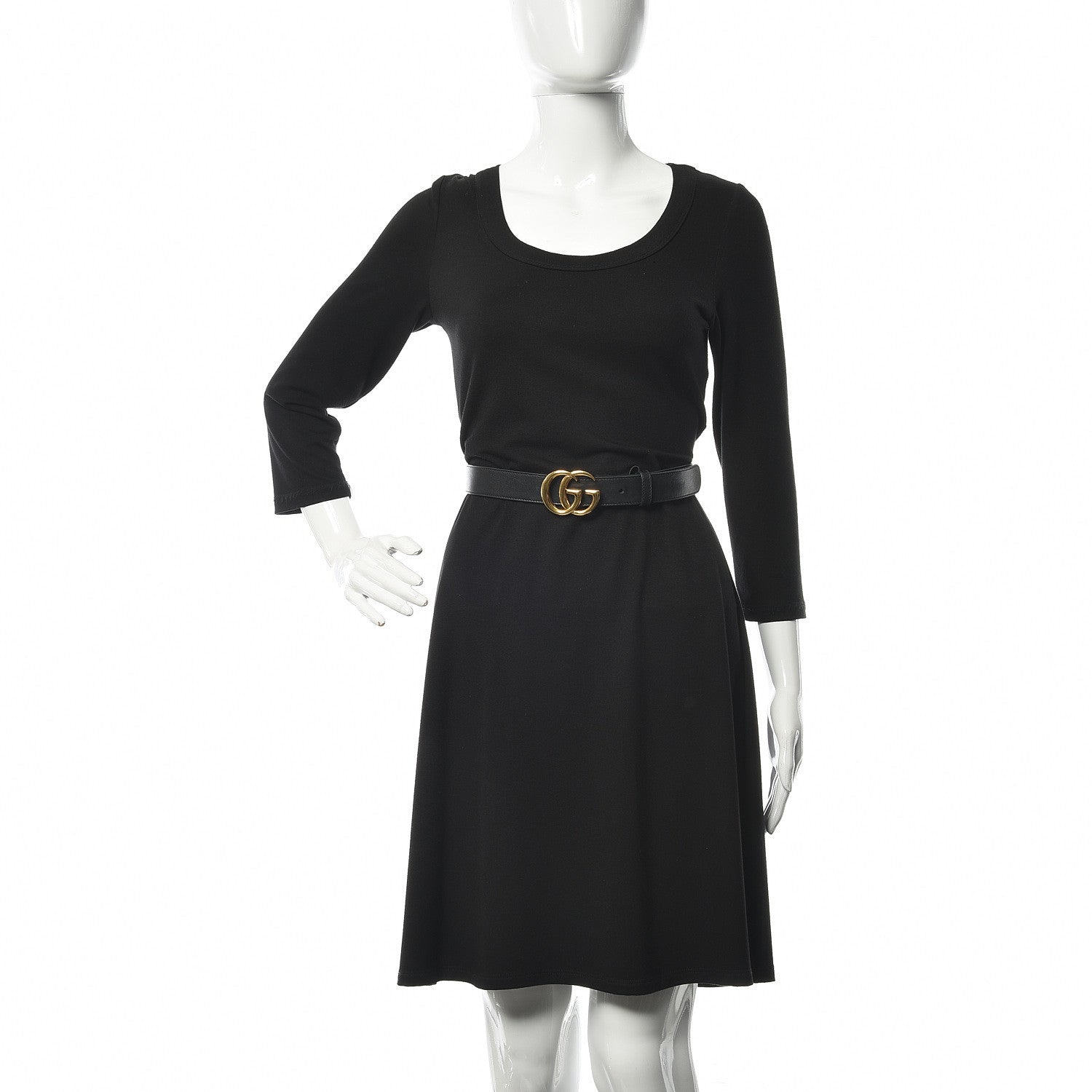 Gucci Calfskin Double G 30mm Belt 85 34 Black 2 of 7
