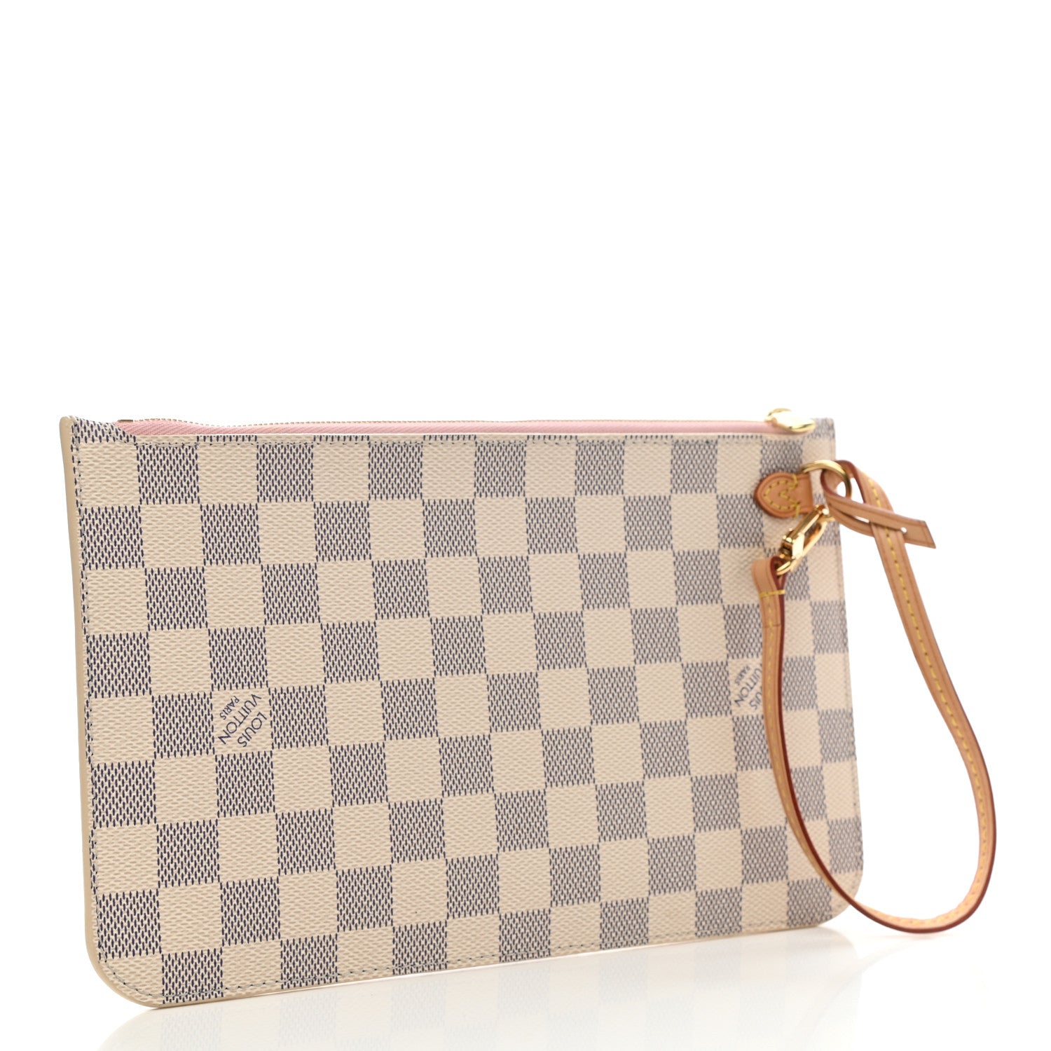 Louis Vuitton Damier Azur Neverfull MM GM Pochette Rose Ballerine 3 of 6