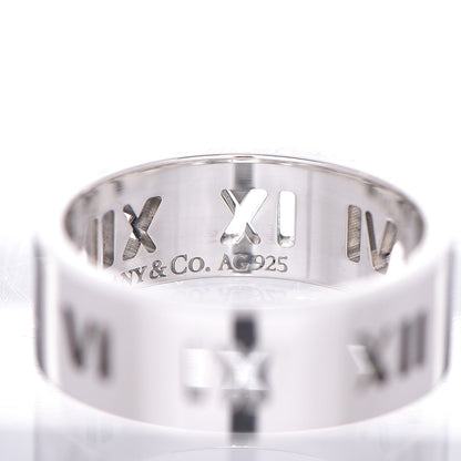 Tiffany Sterling Silver Wide Atlas Pierced Ring 64 10.75 4 of 4