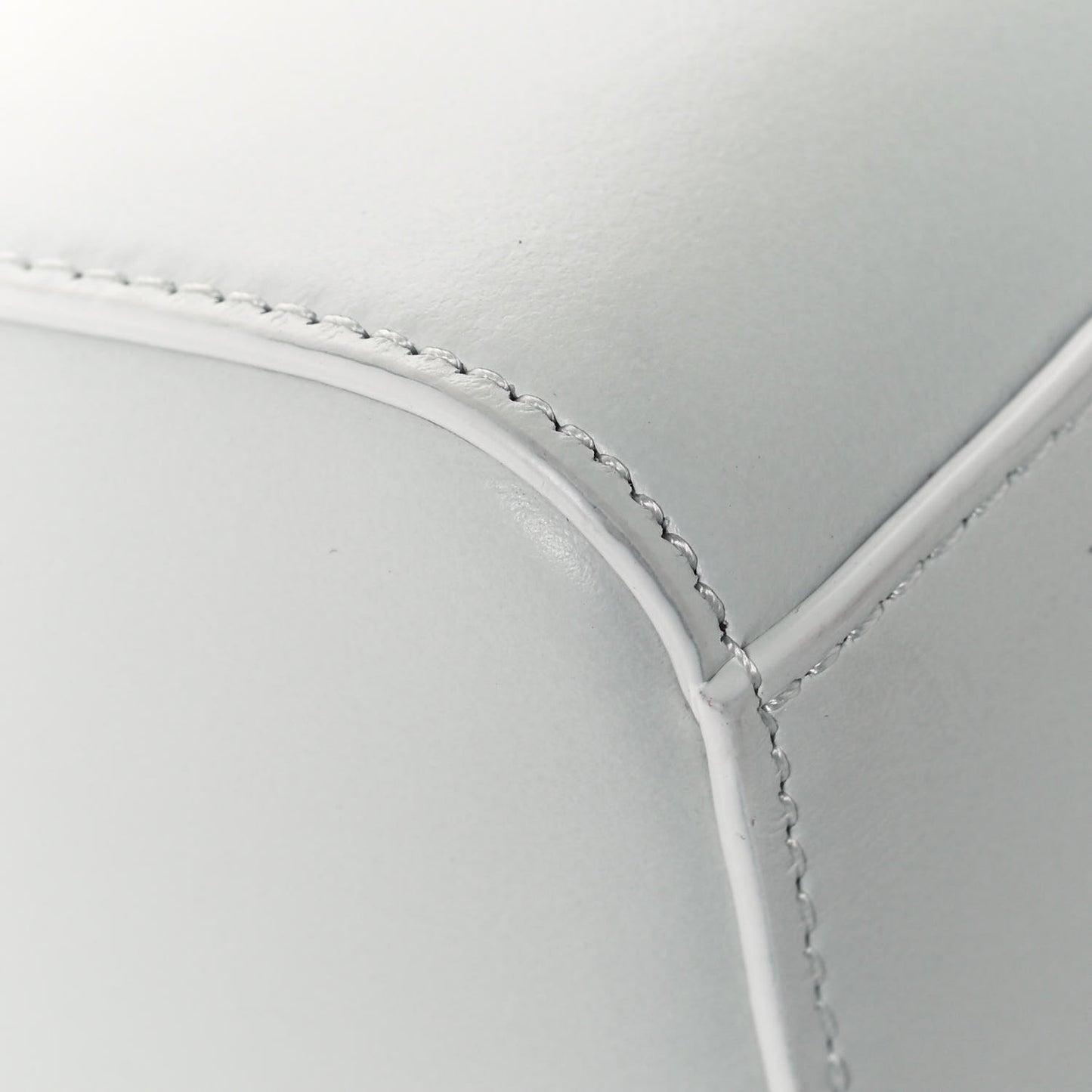 Calfskin Top Handle Bag White