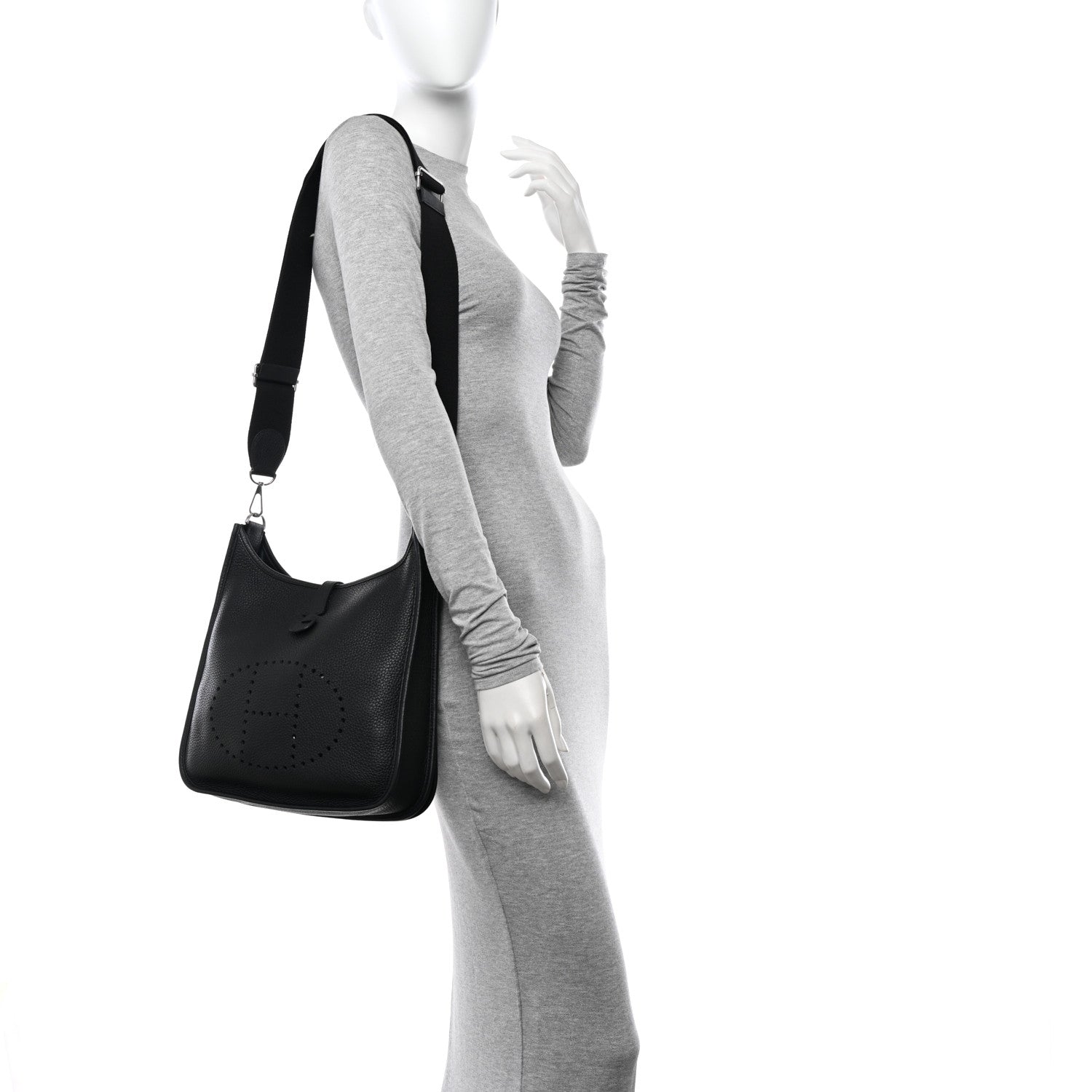 Hermes Taurillon Clemence Evelyne III PM Black 2 of 11