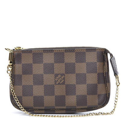 Louis Vuitton Damier Ebene Mini Pochette Accessories 1 of 9