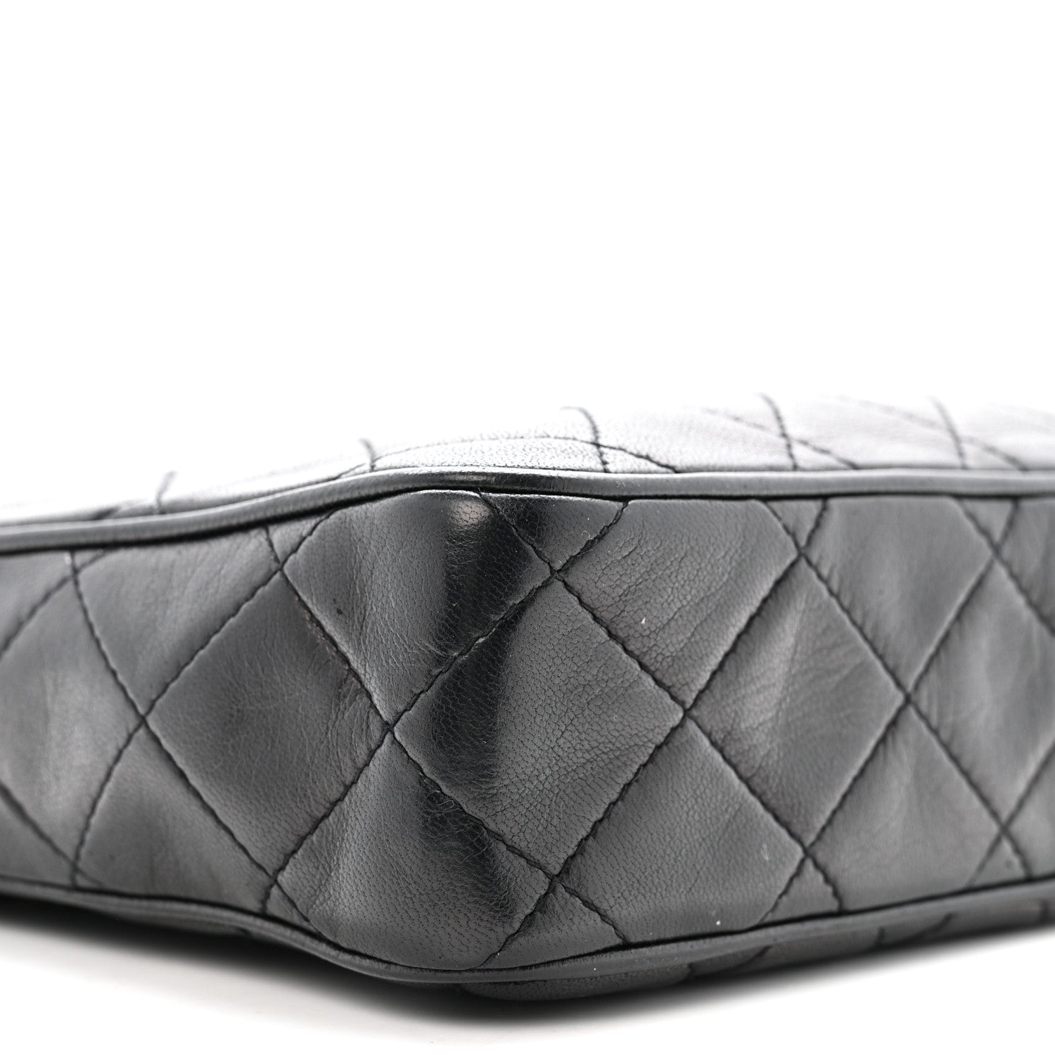 Chanel Lambskin Quilted CC Tassel Camera Case Black 10 of 13