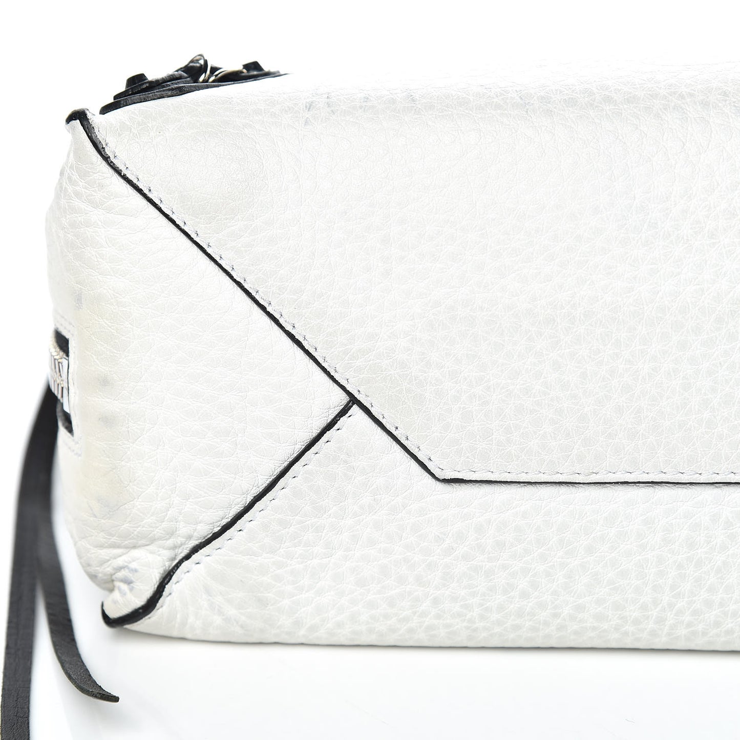 Veau Papier A6 Zip Around Tote White Black