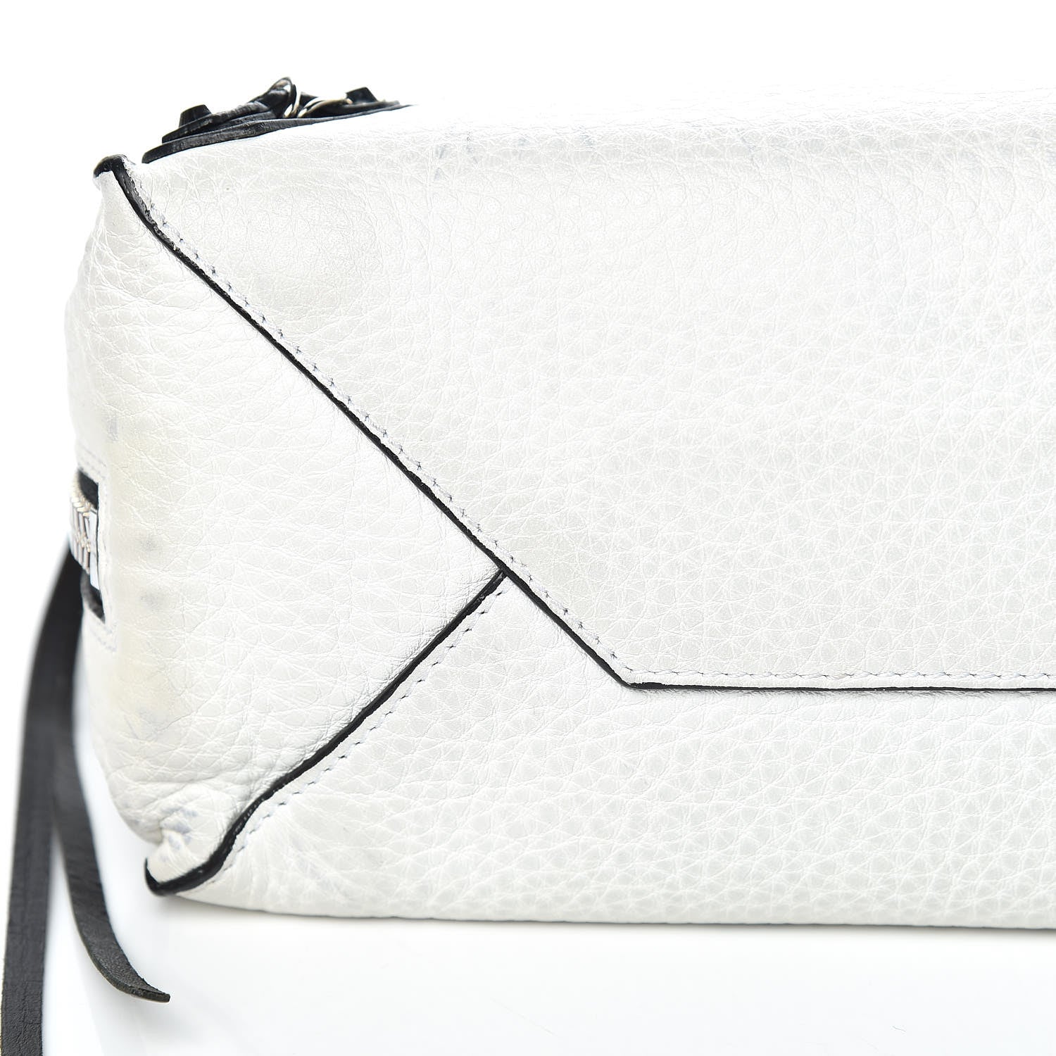 Balenciaga Veau Papier A6 Zip Around Tote White Black 10 of 18