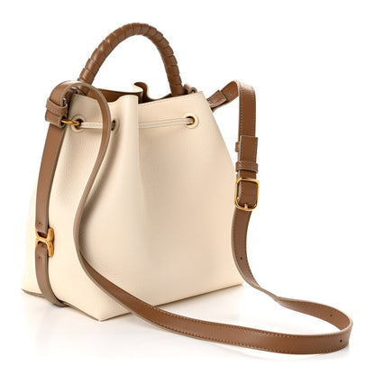 Chloe Grained Calfskin Marcie Bucket Bag Misty Ivory 3 of 10