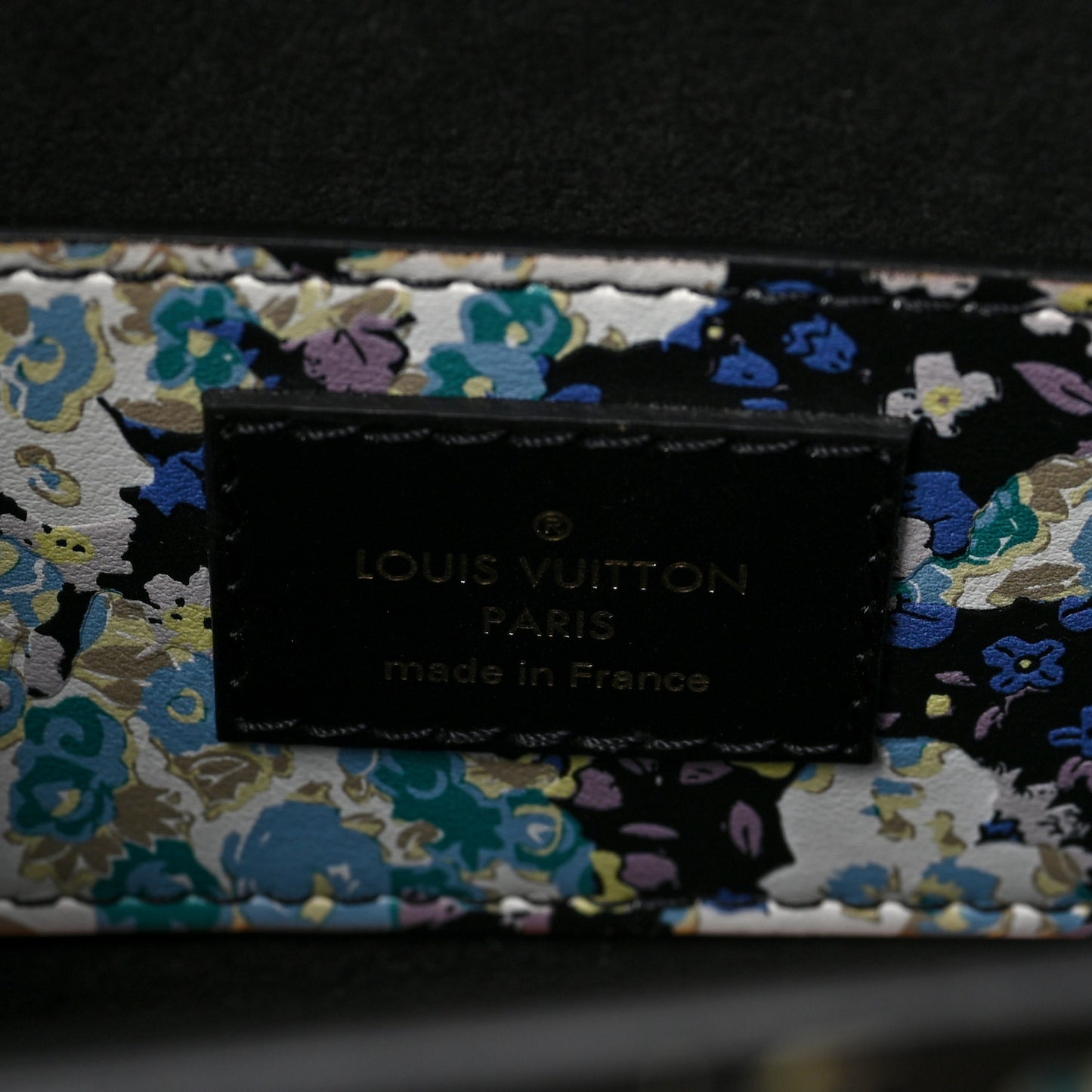 Printed Calfskin Flower Twist Shoulder Bag PM
