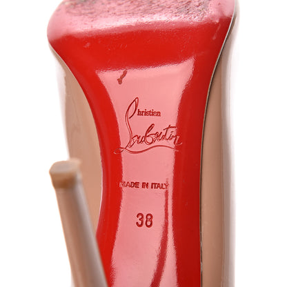 Christian Louboutin Patent Simple 100 Pumps 38 Nude 8 of 17