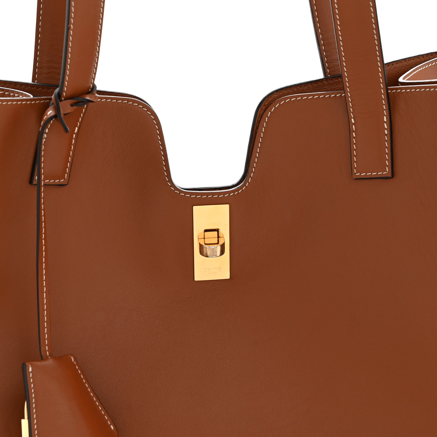 Celine Smooth Calfskin Cabas 16 Bag Tan 8 of 14
