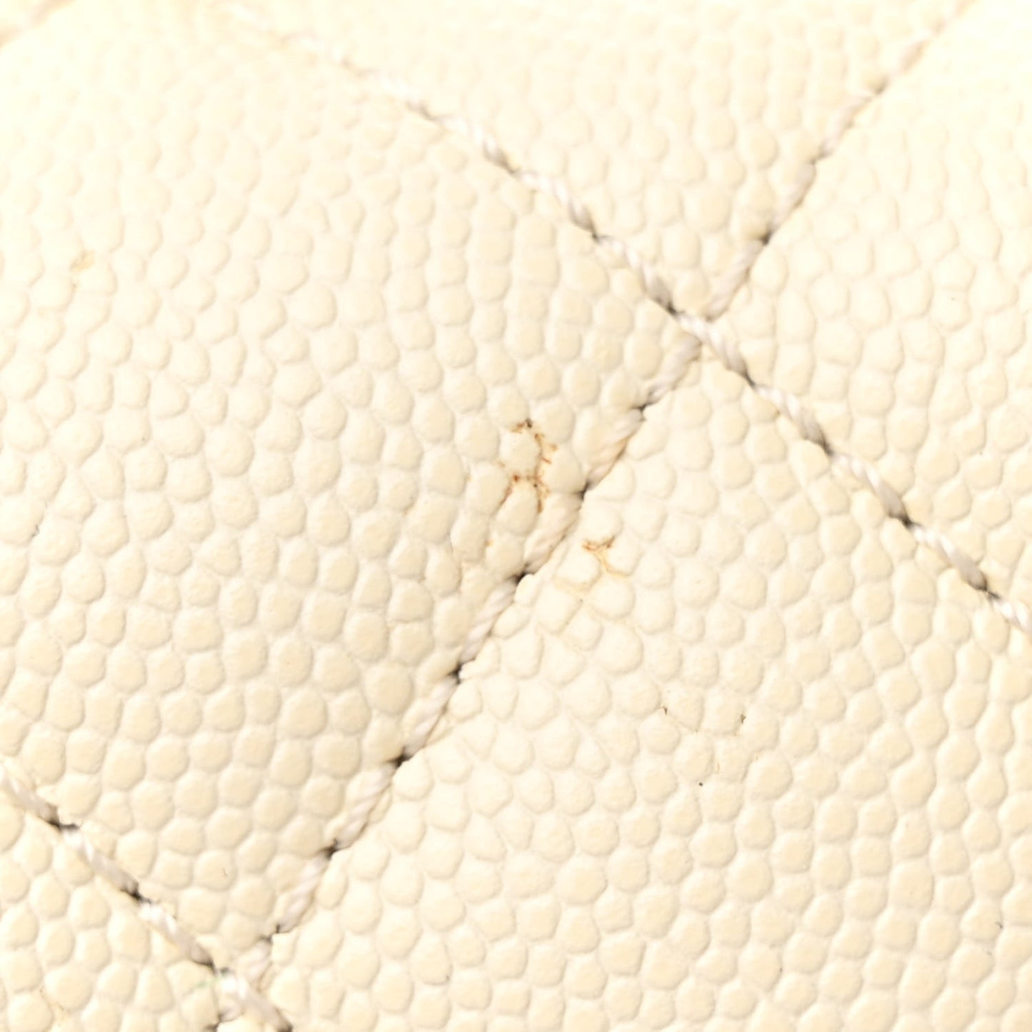 Caviar Elaphe Quilted Small Coco Handle Flap Ivory