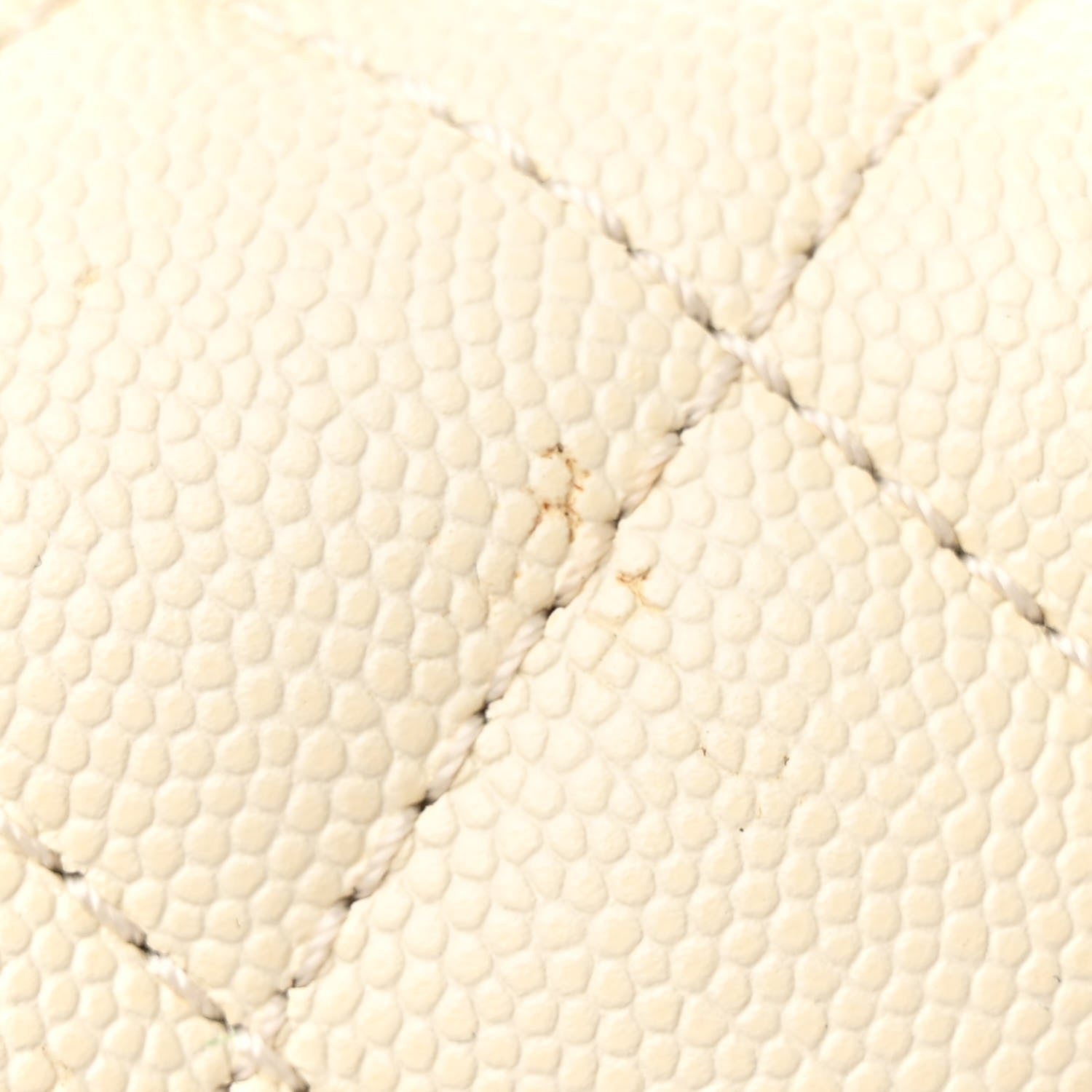 Chanel Caviar Elaphe Quilted Small Coco Handle Flap Ivory 13 of 13