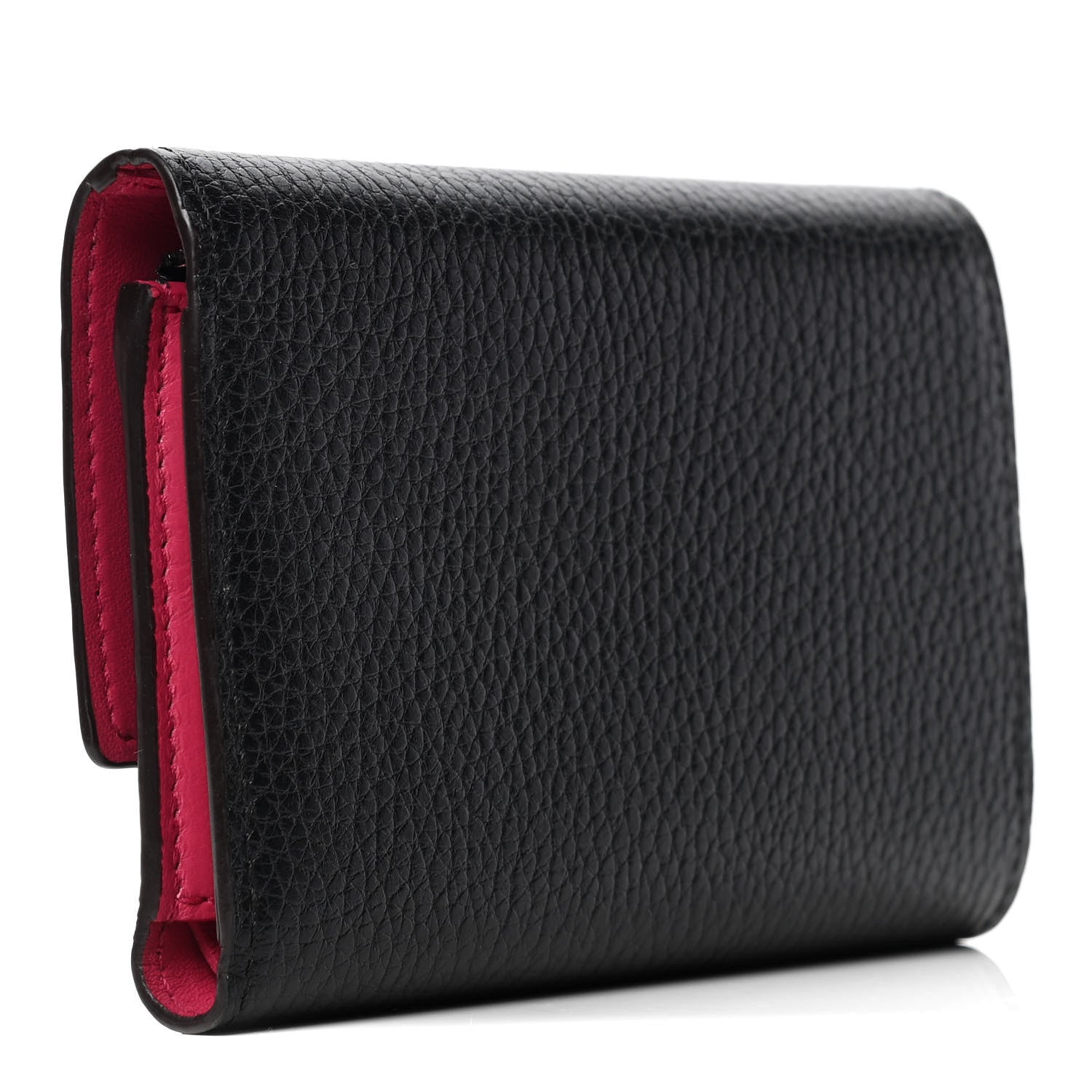 Louis Vuitton Taurillon Capucines Compact Wallet Black 2 of 5