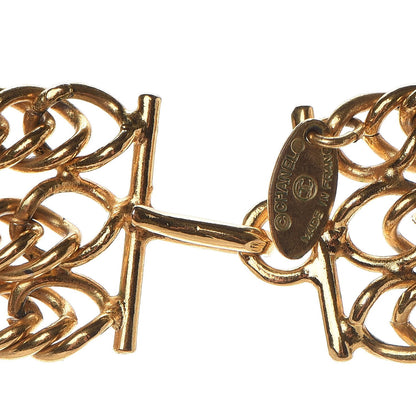 Chanel Multi Strand Medallion Necklace Gold 4 of 4