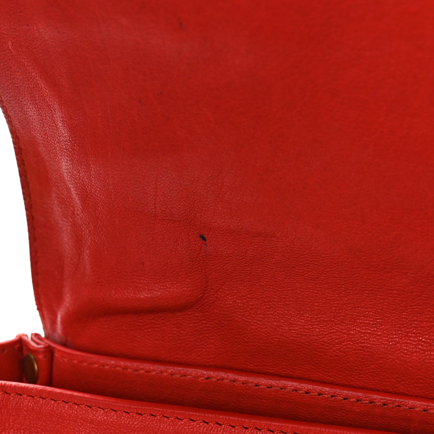 Lambskin PS1 Pouch Messenger Deep Coral
