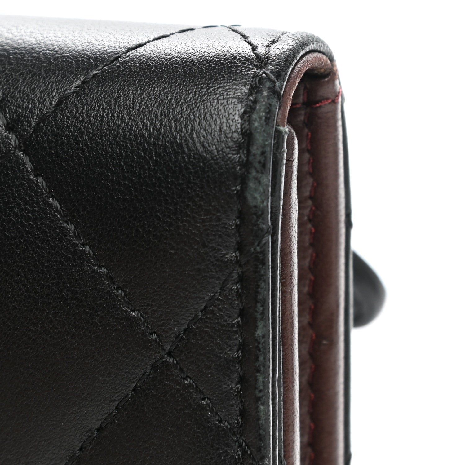 Chanel Lambskin Quilted Compact Flap Wallet Black 11 of 15