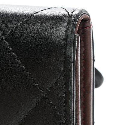Chanel Lambskin Quilted Compact Flap Wallet Black 11 of 15