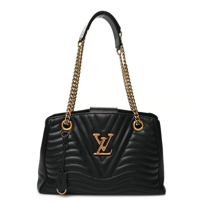 Louis Vuitton Calfskin New Wave Chain Tote Black 1 of 14