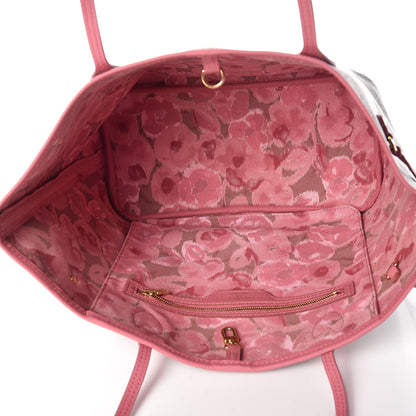 Louis Vuitton Monogram Articles de Voyage Ikat Neverfull MM Rose Velours 7 of 9