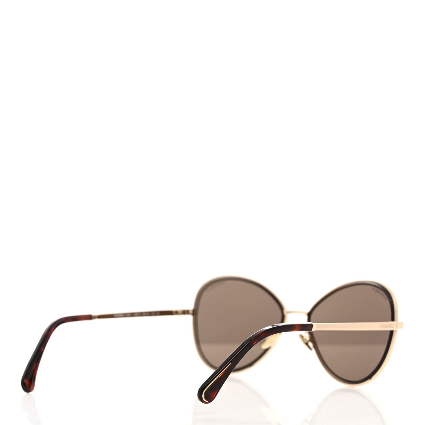 Metal Frame CC Sunglasses 4266 Gold