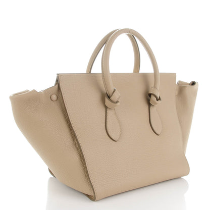 Celine Crisped Calfskin Small Tie Knot Tote Light Taupe 4 of 8