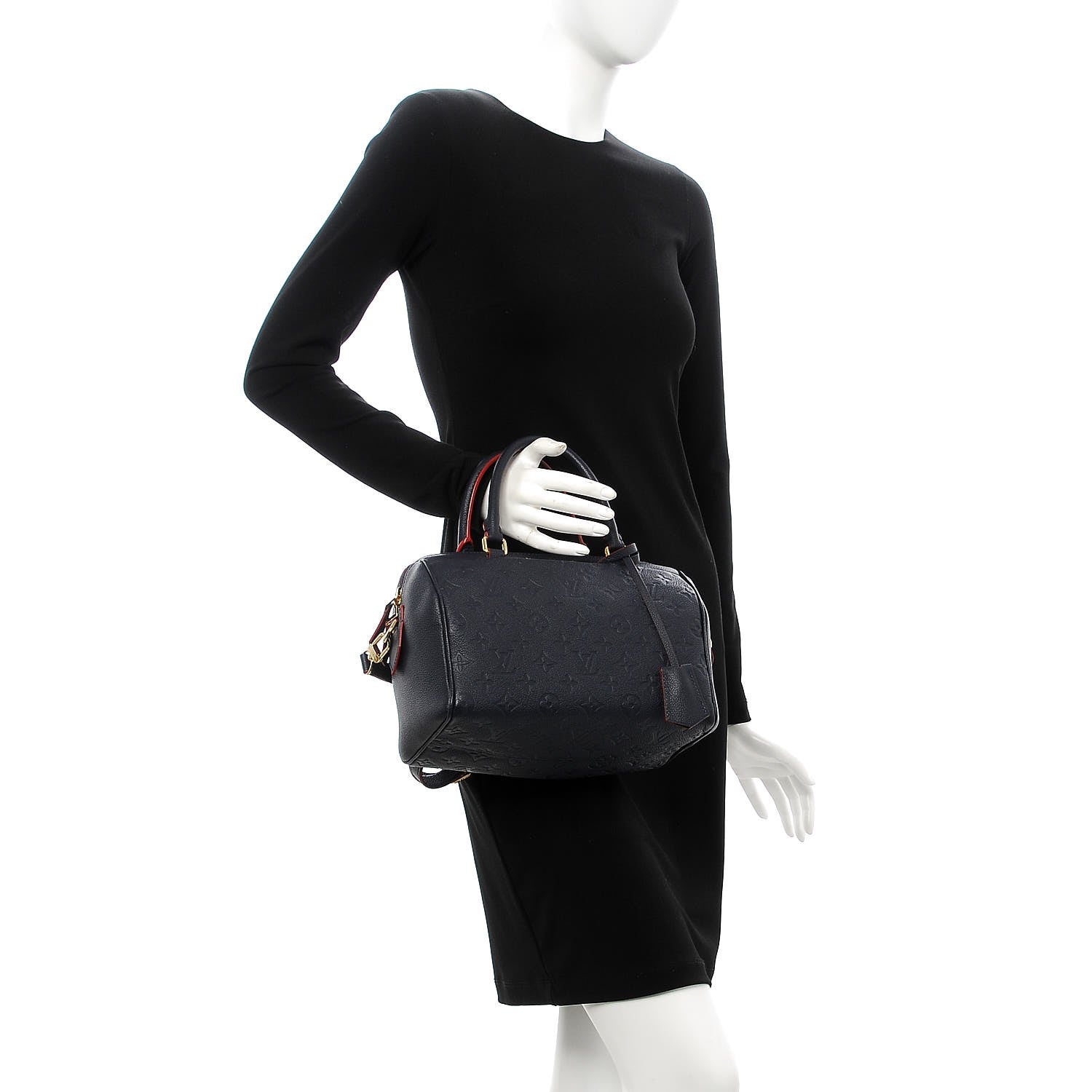 Louis Vuitton Empreinte Speedy Bandouliere 25 NM Marine Rouge 3 of 8