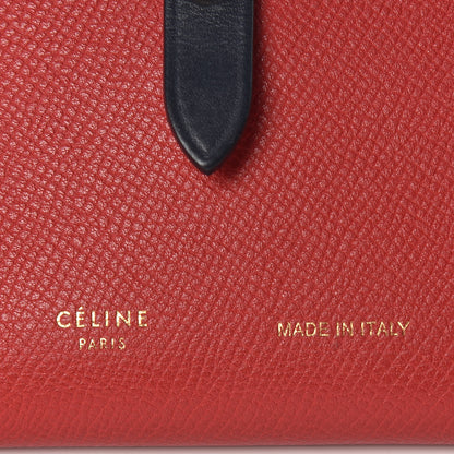 Celine Grained Calfskin Medium Multifunction Strap Wallet Coquelicot 6 of 10