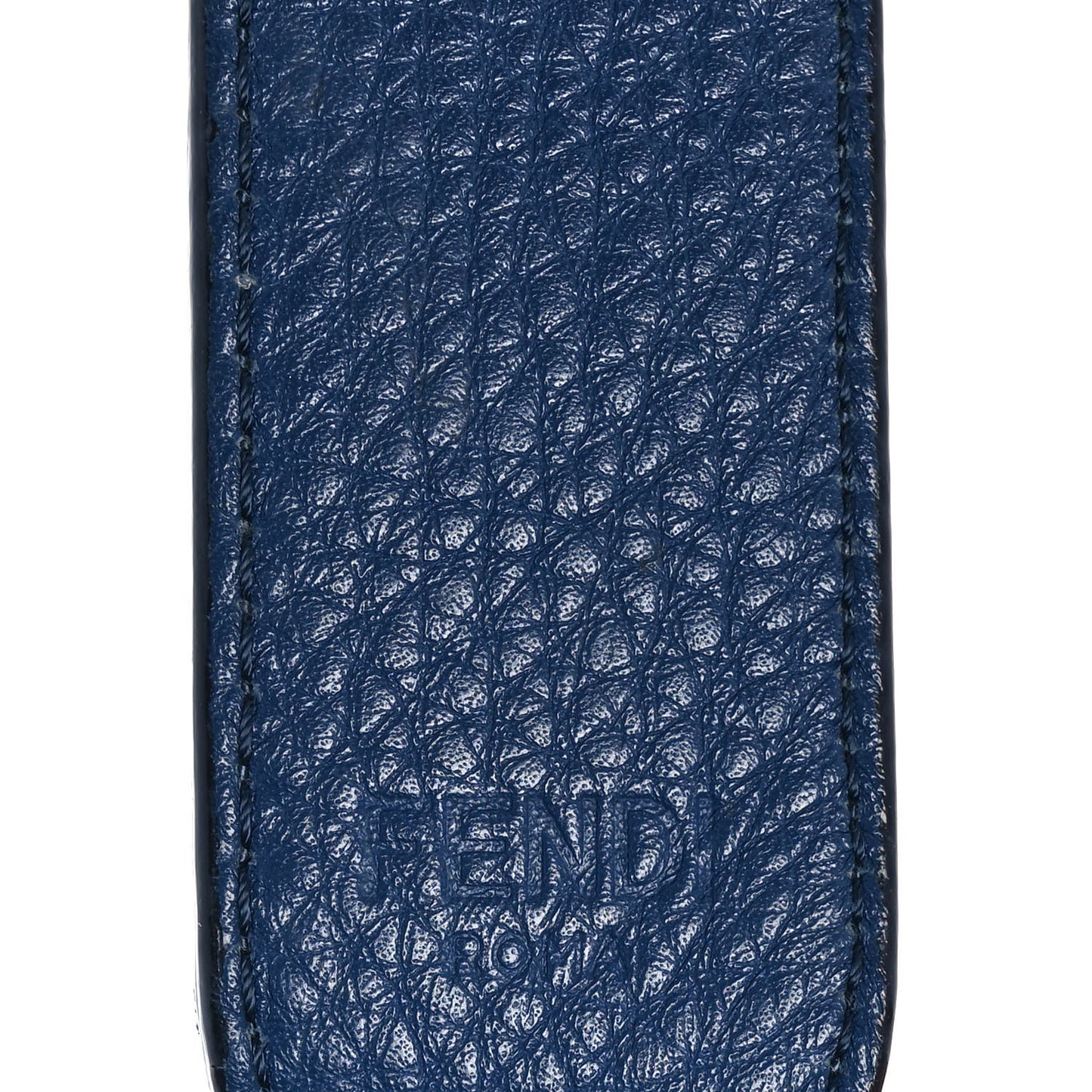 Cuoio Romano Bi-Color Studded Strap You Blue Marine Black