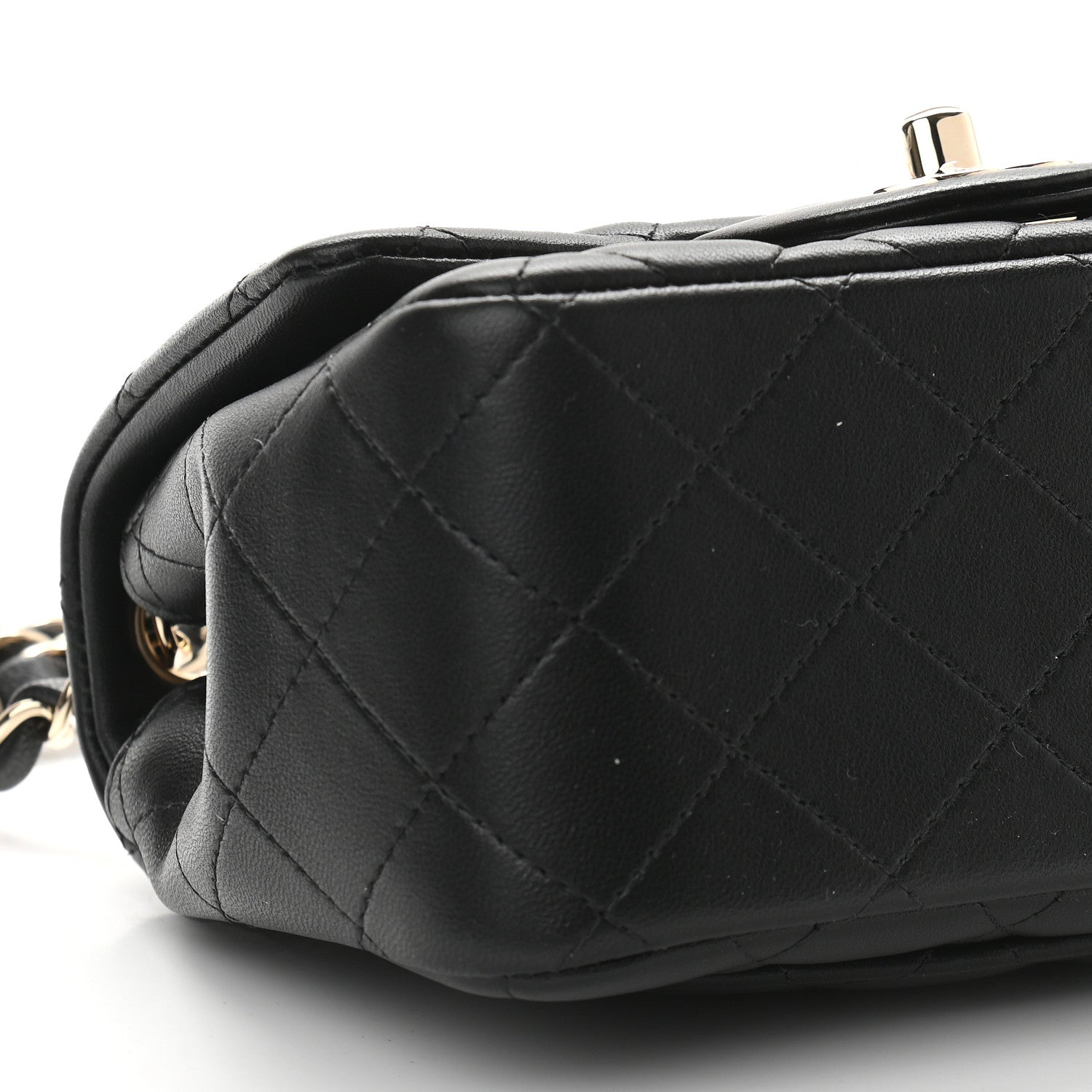 Chanel Lambskin Quilted Mini Square Flap Black 8 of 9
