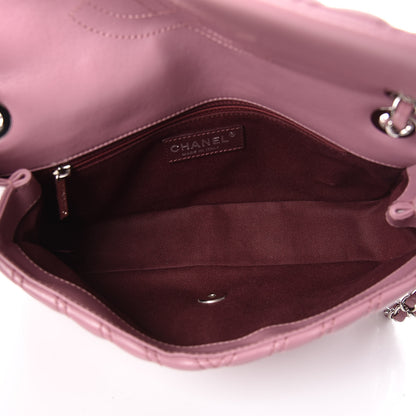 Chanel Lambskin Chevron Double Stitch Medium Single Flap Pink 5 of 14