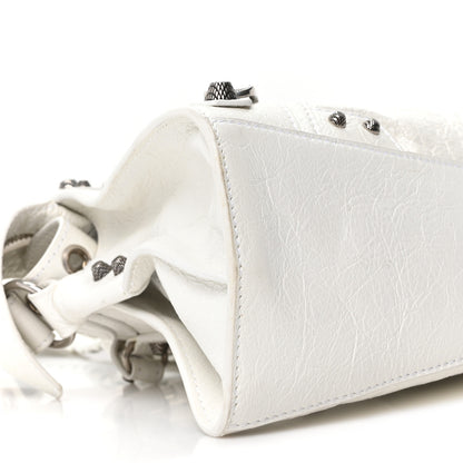 Balenciaga Agneau Arena Neo Cagole Handbag XS Optic White Optic White 9 of 10