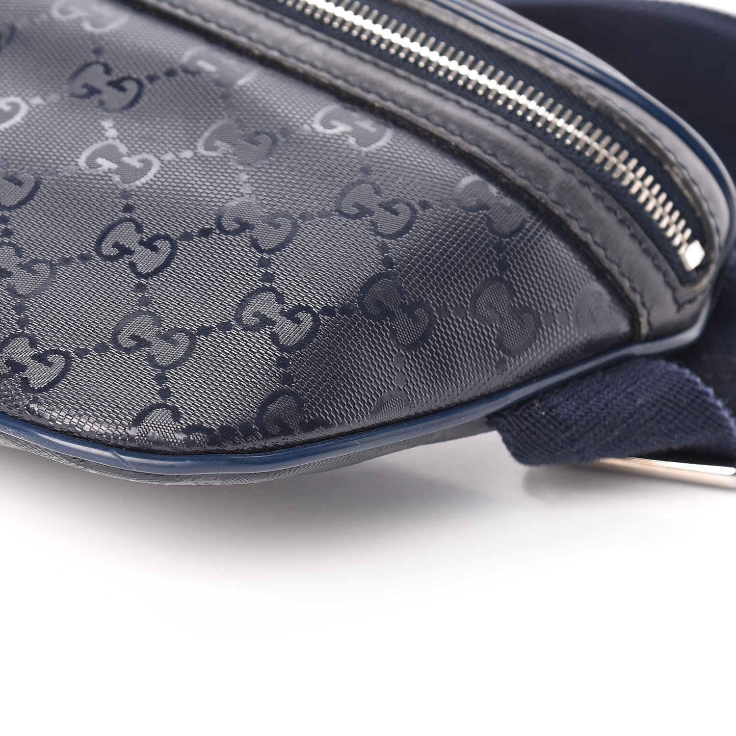 Gucci Imprime Monogram Belt Bag Navy 10 of 19