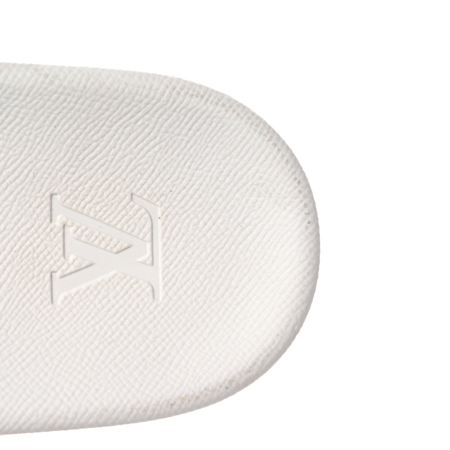 Rubber Monogram Mens Waterfront Mules 11 White