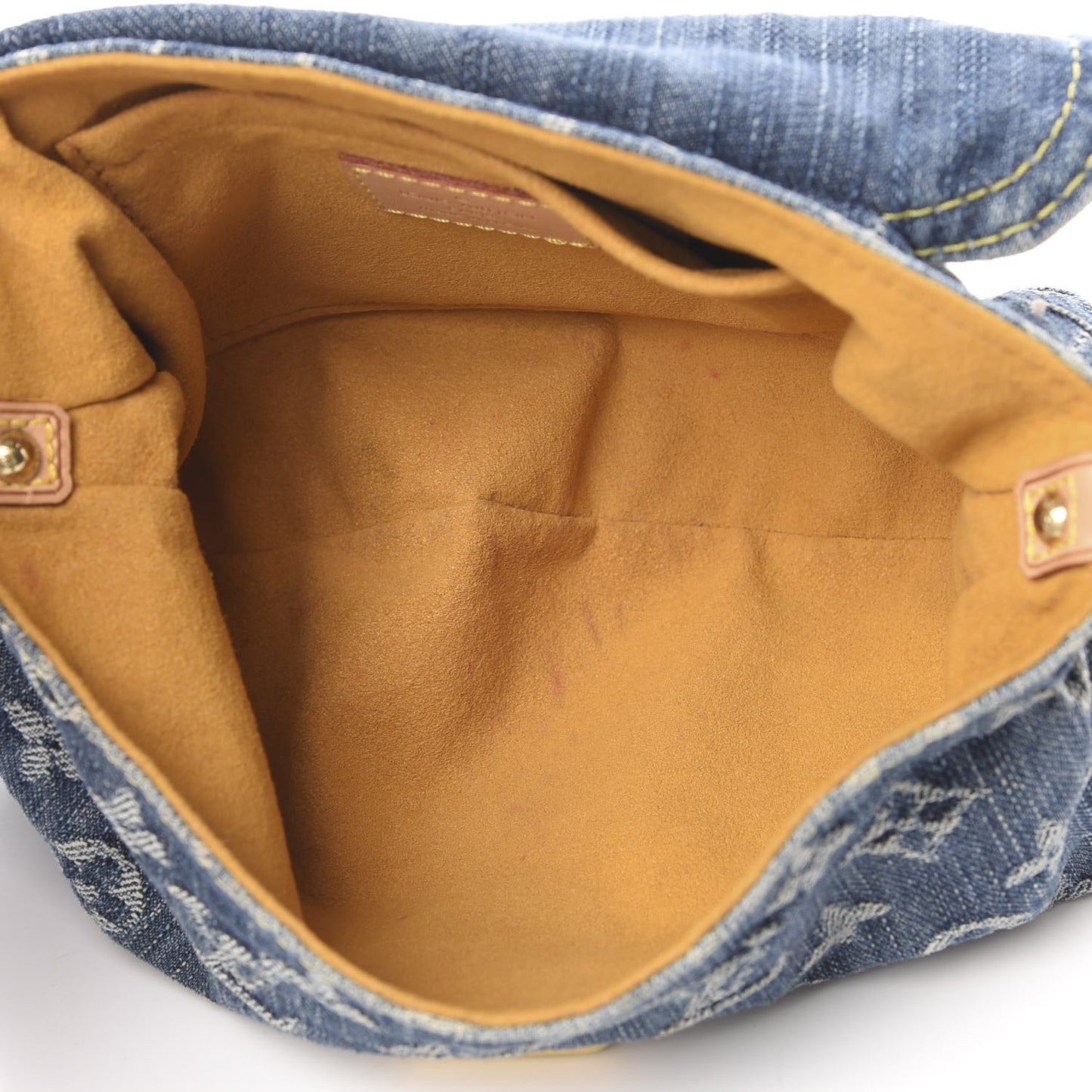 Monogram Denim Mini Pleaty Blue