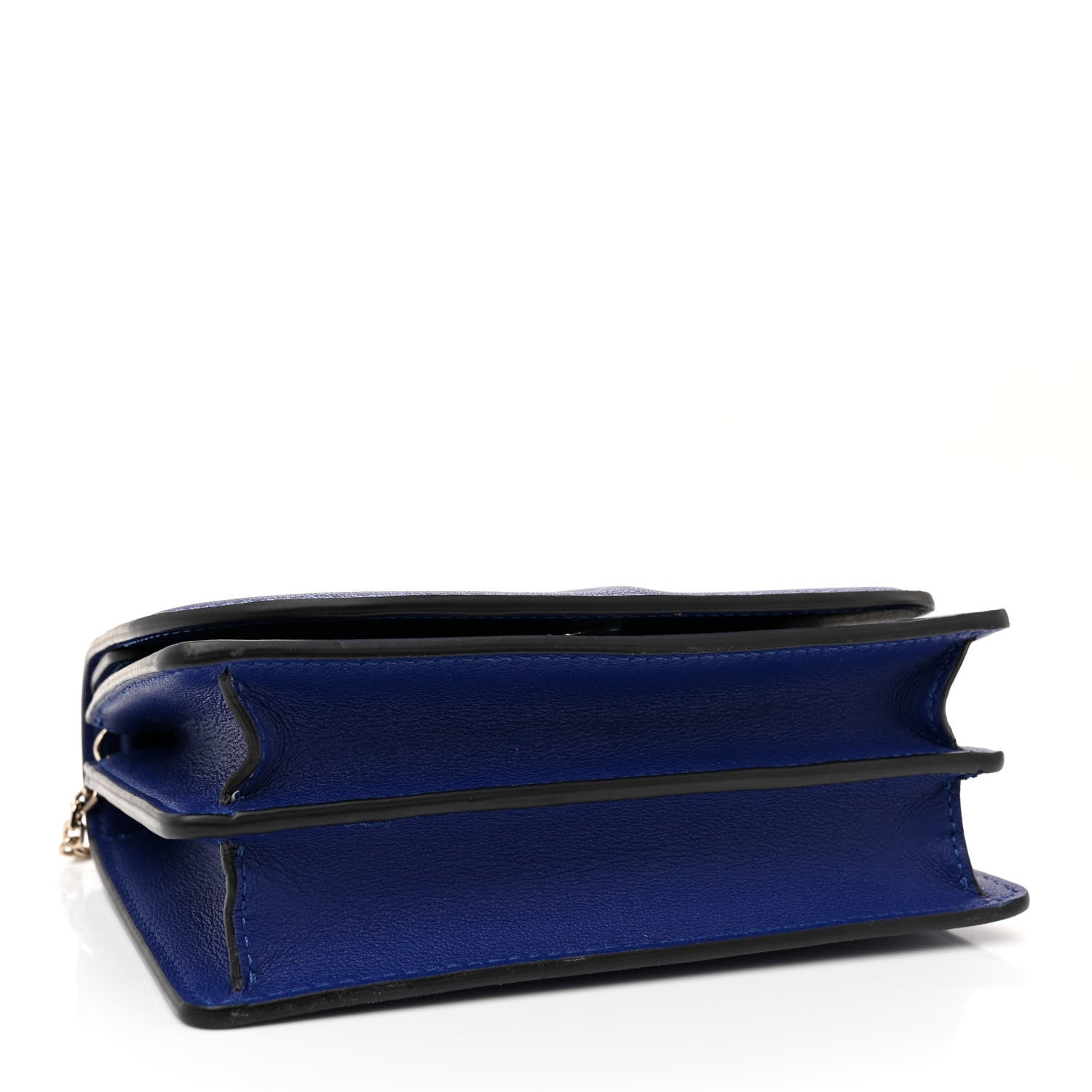 Valentino Garavani Calfskin VLogo Crossbody Blue 4 of 11