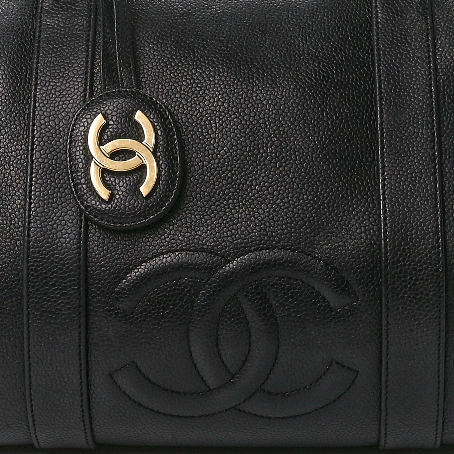 Caviar Timeless CC Duffel Bag Black