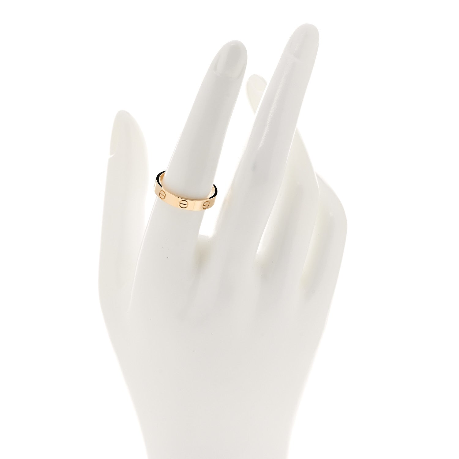 Cartier 18K Yellow Gold 3.5mm LOVE Wedding Band Ring 55 7.25 2 of 5