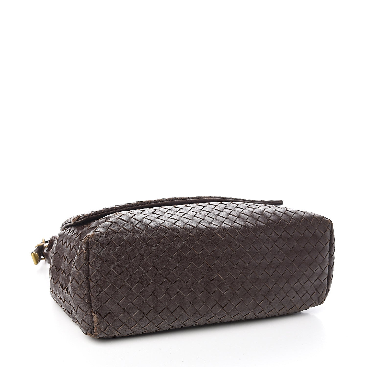 Bottega Veneta Nappa Intrecciato Flap Shoulder Bag Ebano 3 of 10