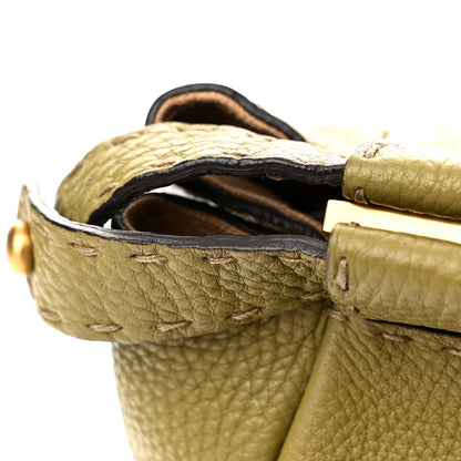 Fendi Cuoio Romano Selleria Large Peekaboo Iconic Satchel Muschio Moro 11 of 13