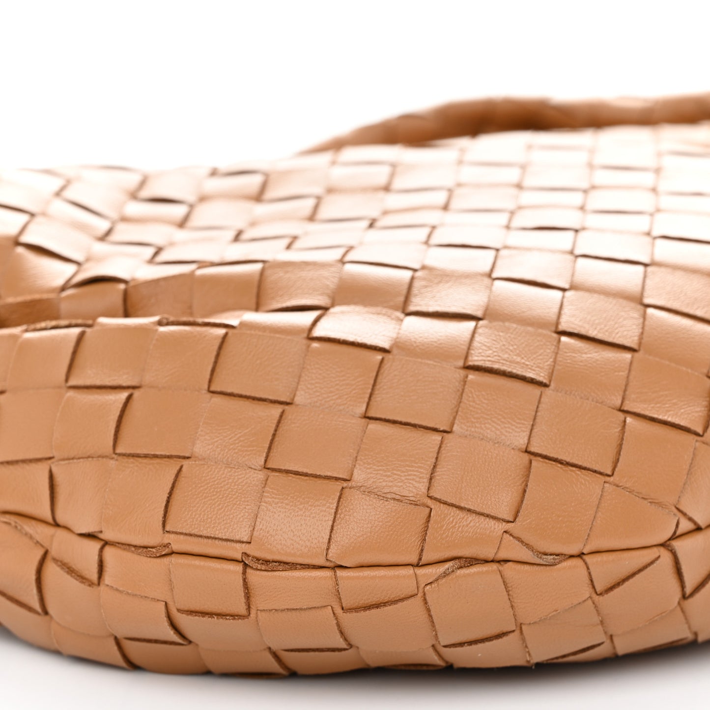 Nappa Intrecciato Teen Jodie Hobo Caramel