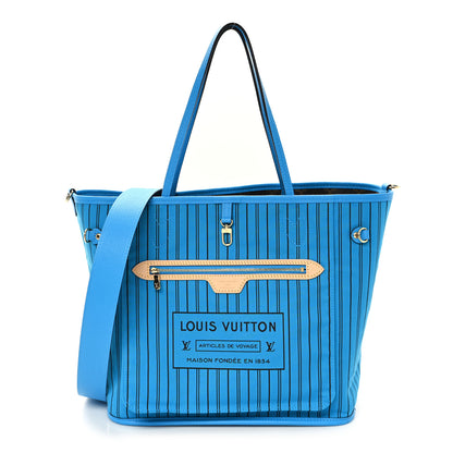 Louis Vuitton Monogram Inside Out Neverfull Bandouliere MM Gaston Blue 10 of 15