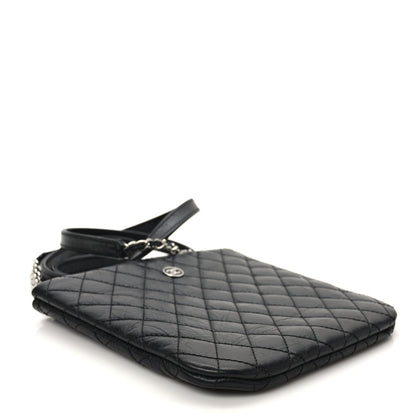 Chanel Aged Calfskin Quilted Crossbody Bag Black 4 of 8