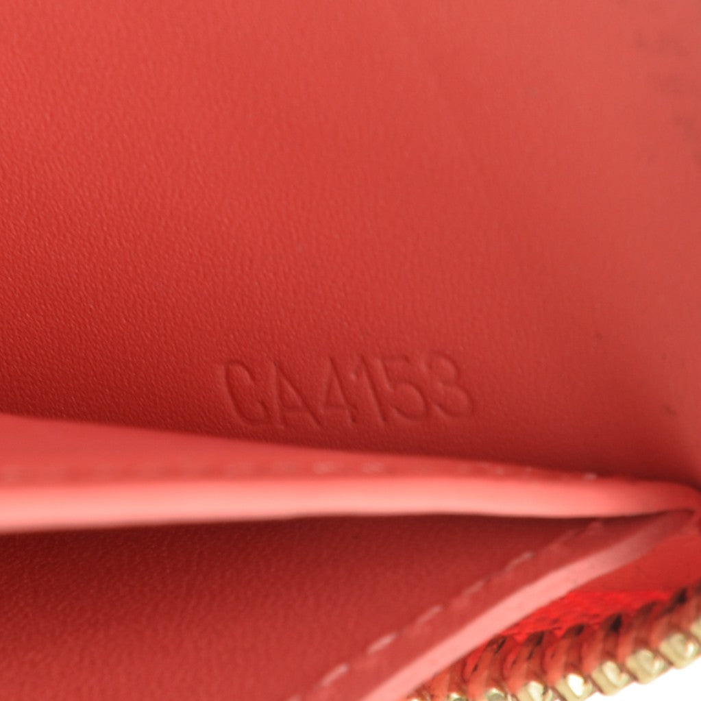 Patent Sweet Monogram Zippy Wallet Corail