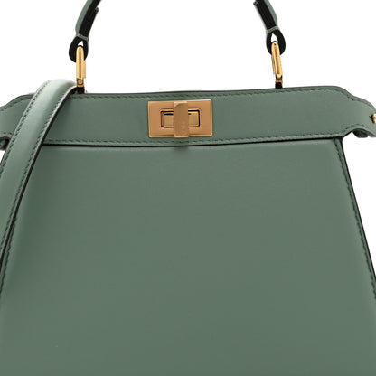Fendi Shiny Nappa Petite Peekaboo I SEE U Satchel Menta 9 of 11