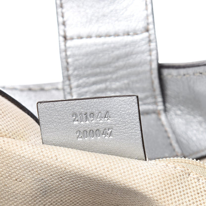 Gucci Metallic Guccissima Medium Sukey Tote Silver 7 of 11